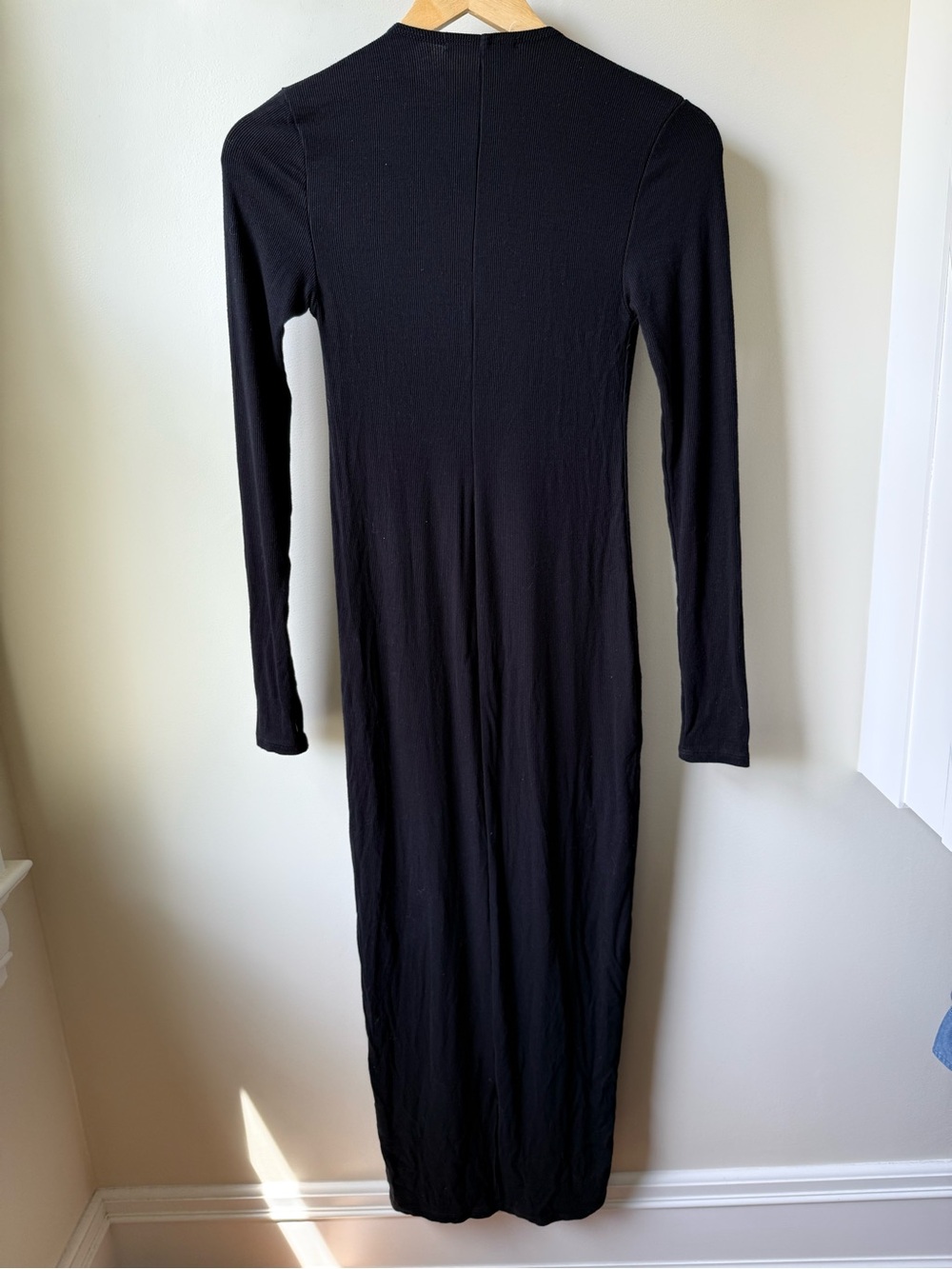 JOAH BROWN Midi Clasp Dress Ribbed Edgy Mobwife Sexy Flirty 90s Grunge Witchy S - Picture 3 of 7